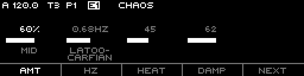 Curve Chaos edit-mode panel