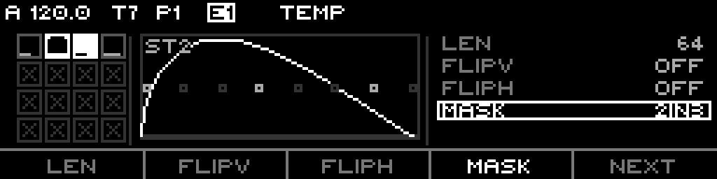 TEMP topic page 1: Len / FlipV / FlipH / Mask